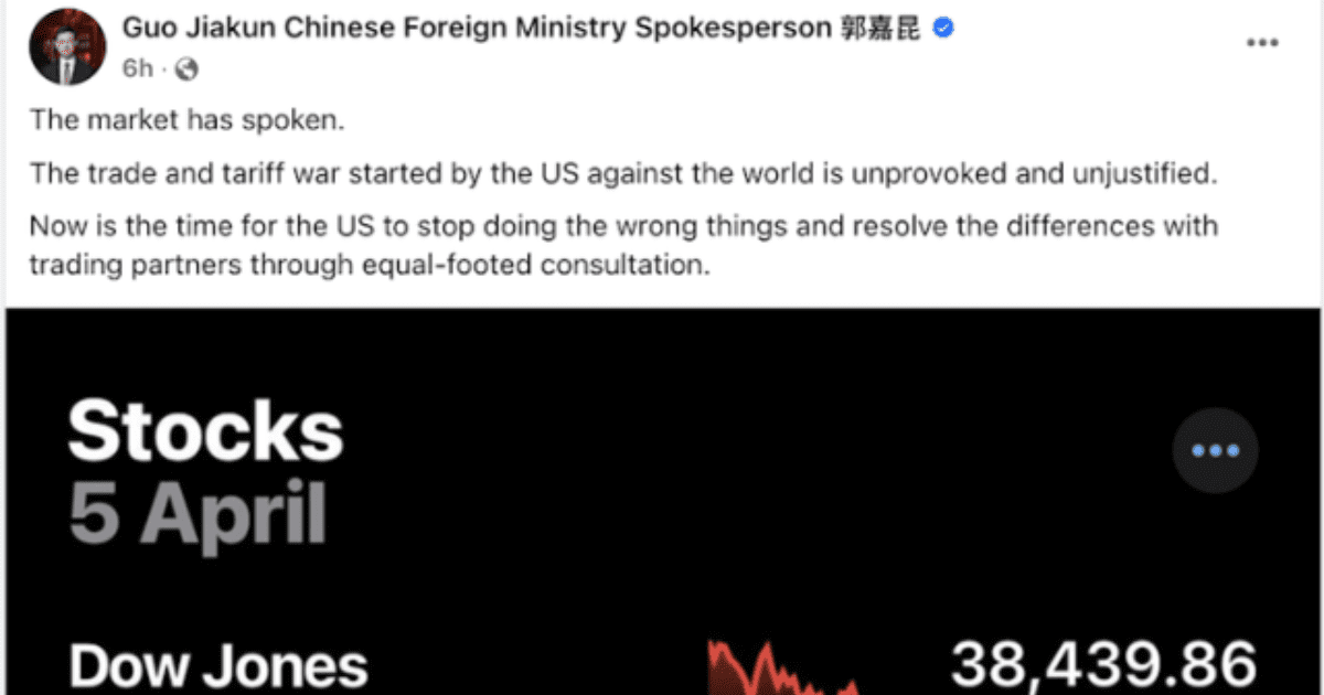 China Responds to US Tariffs Amid Global Market Losses
