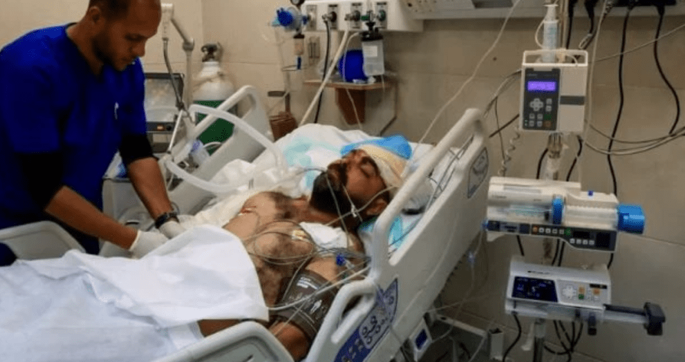 Gaza Humanitarian Crisis: Father in ICU After Israeli Strike