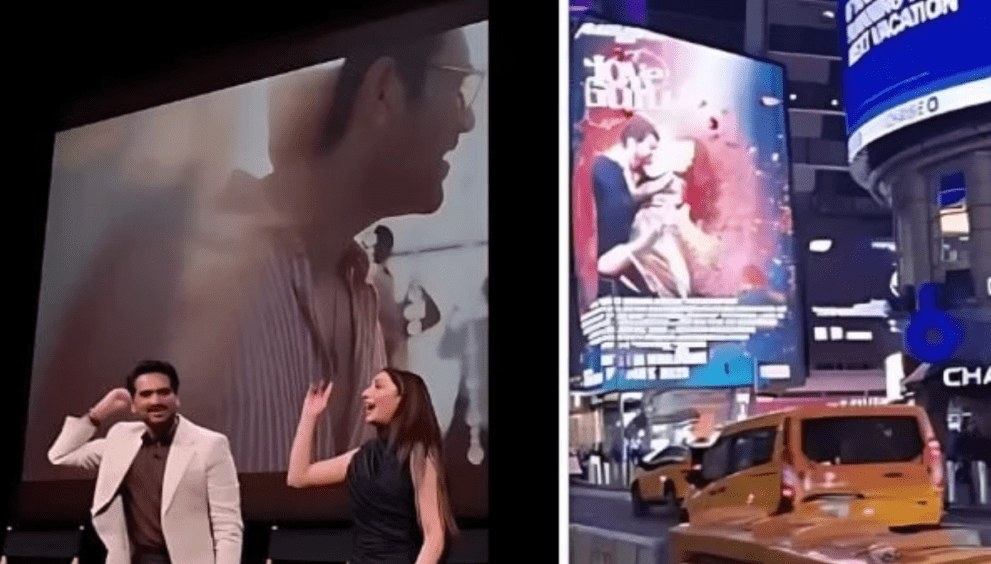 Times Square Screens Love Guru