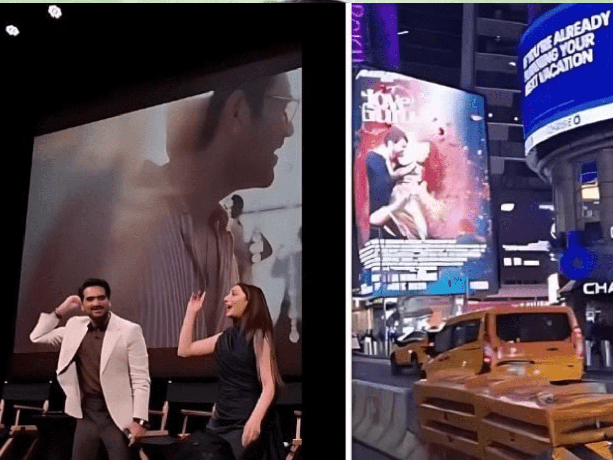 Times Square Screens Love Guru