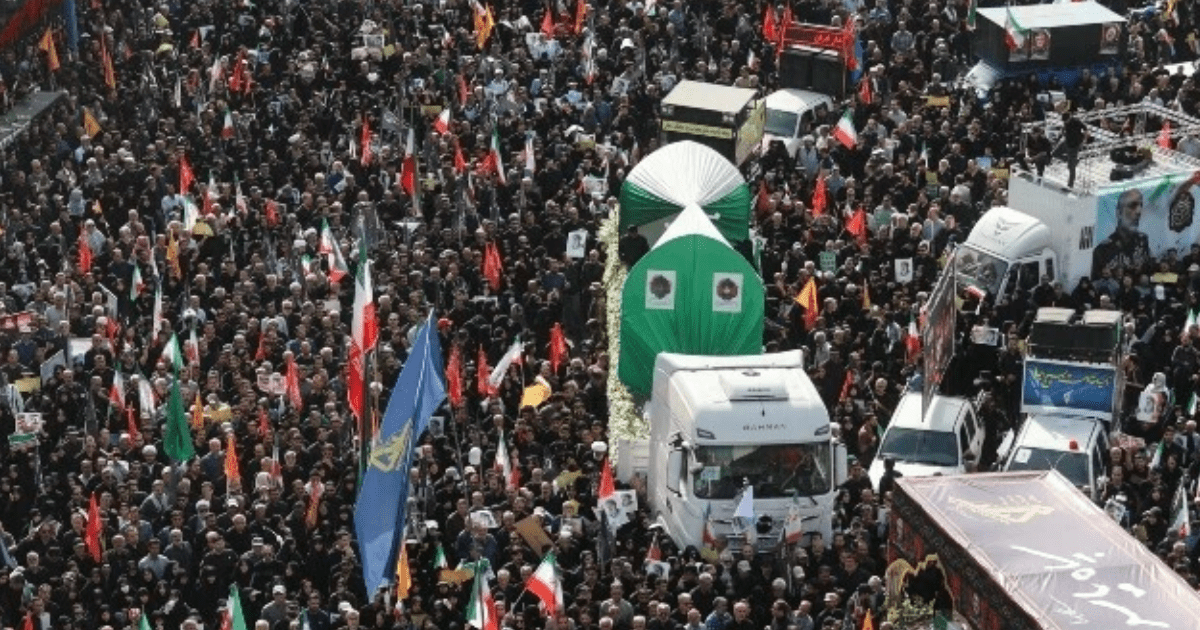 Iran Israel conflict : Mass Funeral Held for Iranian Officials
